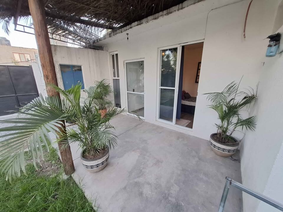 Terraza con pérgola